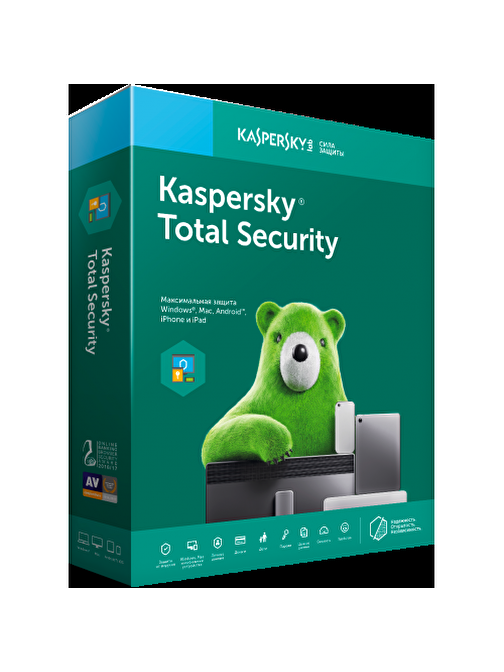 Kaspersky Total Security 1 Kullanıcı 1 Yıl Antivirus