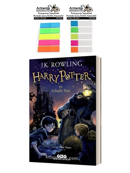 Harry Potter 1 Felsefe Taşı 276 Sayfa 1 Adet Transparan Kitap Ayraç 2 Paket Hary Poter ve Felsefe Taşı