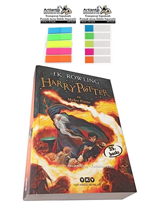 Harry Potter 6 Melez Prens 594 Sayfa 1 Adet Transparan Kitap Ayraç 2 Paket Hary Poter ve Melez Prens
