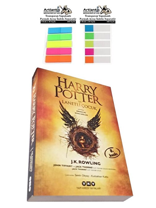 Harry Potter Ve Lanetli Çocuk 351 Sayfa 1 Adet Transparan Kitap Ayraç 2 Paket Hary Poter ve Lanetli Çocuk