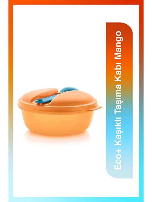 Tupperware Eco+ Kaşıklı Taşıma Kabı Mango