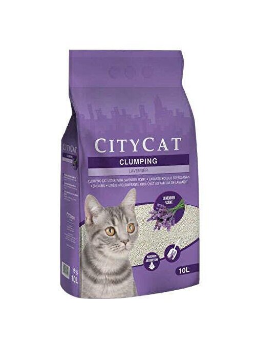 City Cat Lavanta Kokulu Kedi Kumu 10 Lt