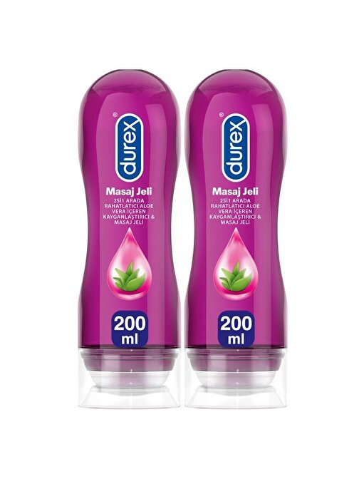 Durex Play Kayganlaştırıcı & Masaj Jeli Aloe Vera 200 Ml X 2