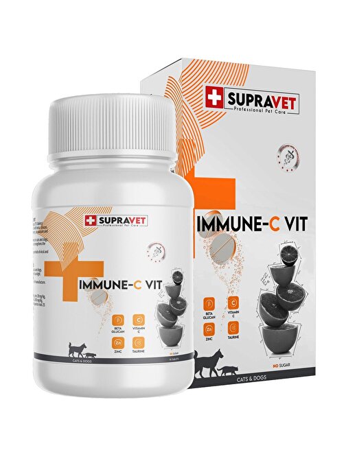 Supravet İmmune Kedi Köpek Bağışıklık Güçlendirici Vitamin 75 Tablet
