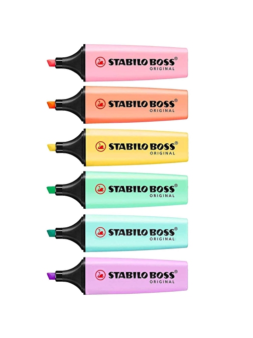 Stabilo Boss Pastel Fosforlu Kalem 6 Renk Set