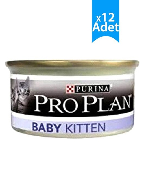 Pro Plan Tnk Bayb Cat Mse Tavuklu Kedi Konserve 85 gr X 12 Adet