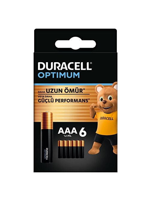 Duracell Lr03 Mn2400 Optimum Aaa Alkalin Pil 1.5 V 6'lı Paket