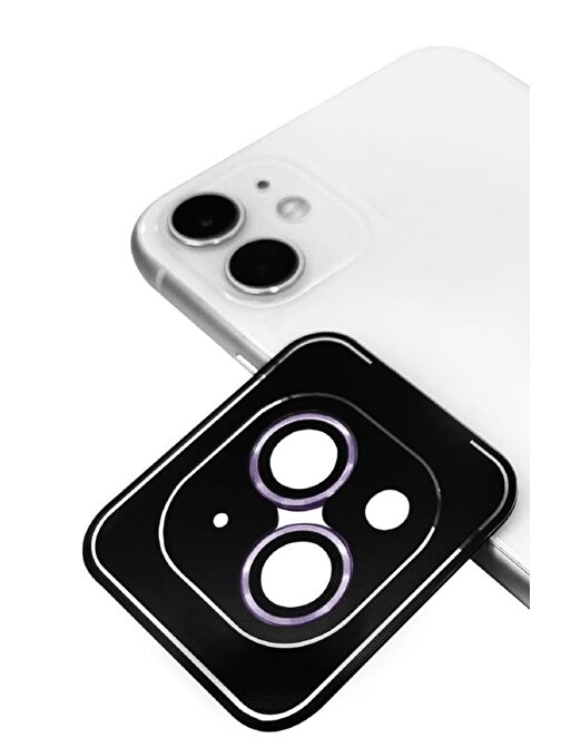 Musal CL-11 Apple iPhone 12 Mini Safir Kamera Lens Koruyucu Mor