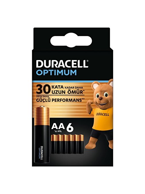 Duracell Optimum Lr6 Mn1500 Aa 1.5 V Alkalin Pil 6’Lı Paket