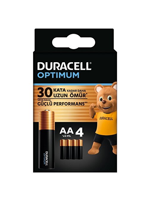 Duracell Optimum Aa Alkalin Pil 4'lü Paket