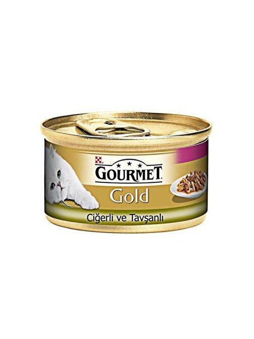 Gourmet Gold Parça Etli Ciğer Tav.Kedi Kons.85gr
