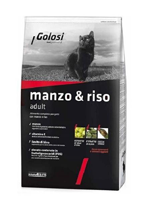 Golosi Manzo & Riso Sıgır Etli Yetişkin Kedi Maması 7.5 Kg