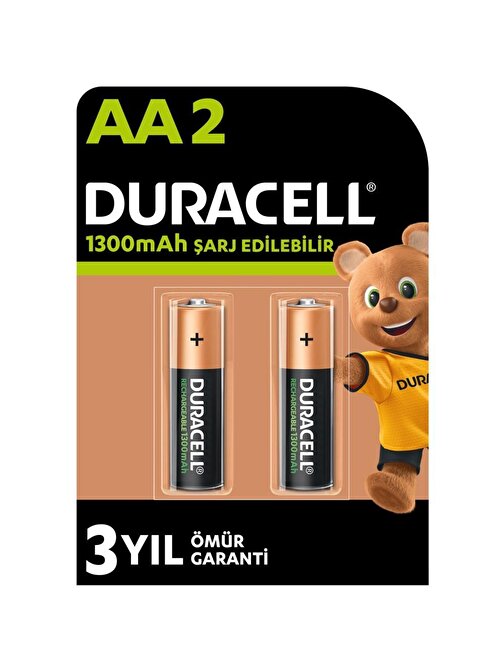 Duracell Şarjlı Kalem Pil Aa 1300 Mah 2'li