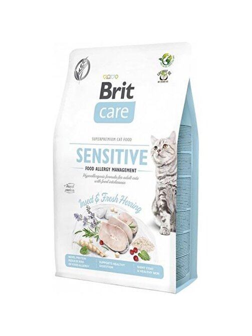 Brit Care Sensitive Hypo-allergenic Böcek Proteinli Tahılsız Yetişkin Kedi Maması 2 Kg