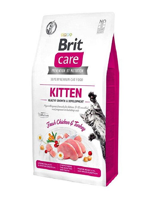 Brit Care Tahılsız Tavuklu Ve Hindili Yavru Kedi Maması 2 Kg