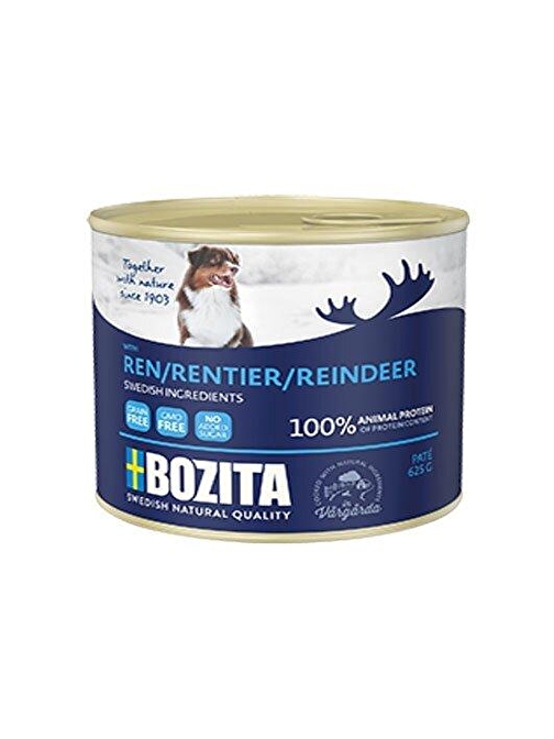 Bozita Tahılsız Ren Geyiği Etli Köpek Konserve Maması 625 Gr