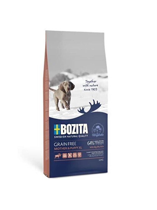 Bozita Geyikli Tahılsız Mother & Puppy Xl Büyük Irk Köpek Maması 12 Kg