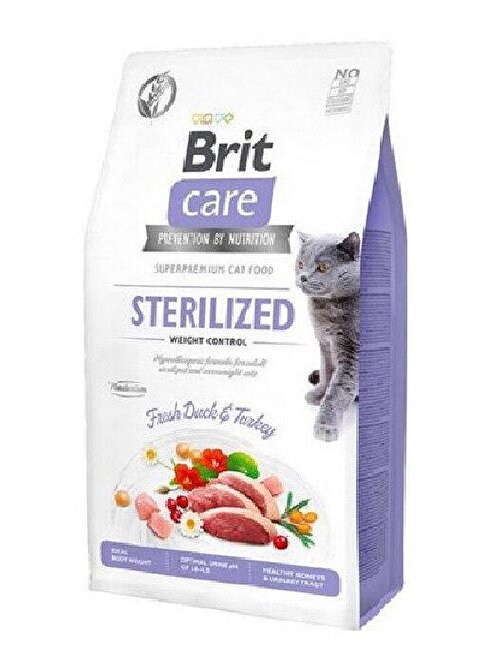 Brit Care Tahılsız Kısırlaştırılmış Ördekli Kedi Maması 7 Kg