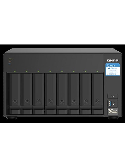 Qnap TS-832PX 8 Disk Yuvalı 4 GB NAS Depolama Ünitesi