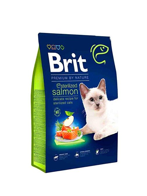 Brit Premium Sterilised Somonlu Kısırlaştırılmış Kedi Maması 8 Kg