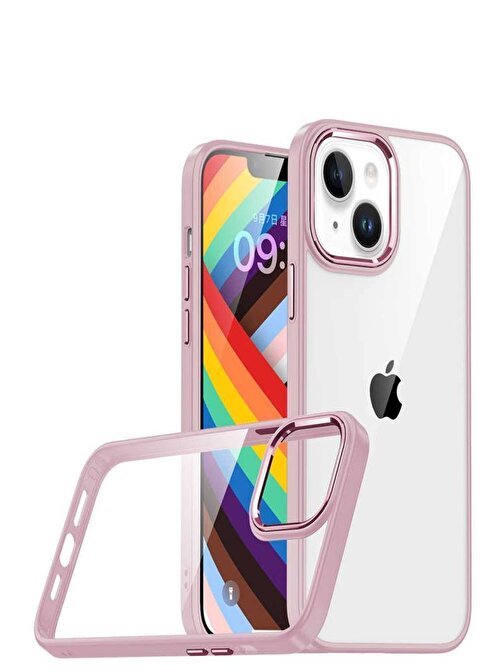 Ceponya Apple iPhone 14 Kılıf Kamera Korumalı Mat Renkli Silikon