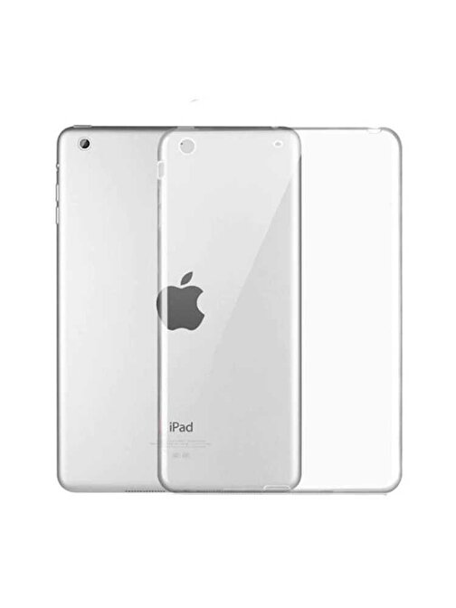 Gpack Silikon Arkası Buzlu Lüks Koruma S2 Apple iPad 2017 5.Nesil Uyumlu 9.7 inç Tablet Kılıfı Renksiz