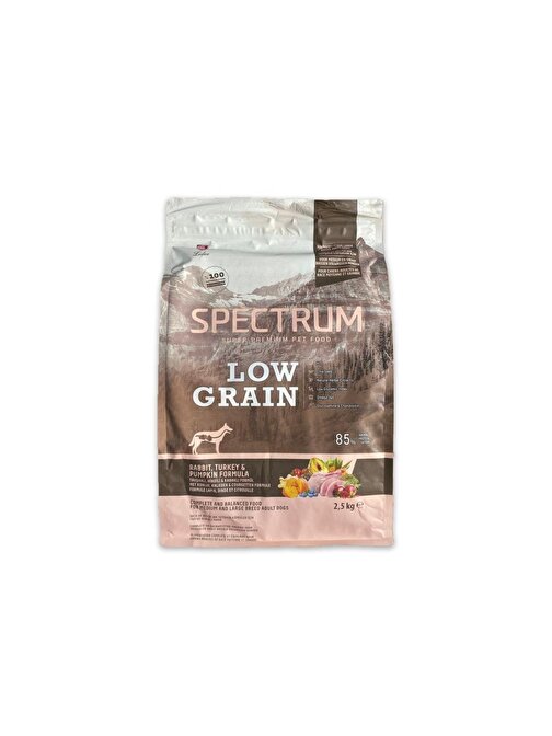 Low Grain Ml Breed Tavşan&Hindi&Balkabaklı Orta Irk Yetişkin Köpek Maması 2.5 Kg