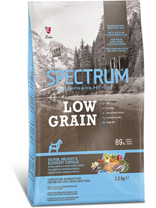 Low Graun Salmon&Anchovy Formula For Mını And Small Breed Adult Dogs 30/18 2.5 Kg