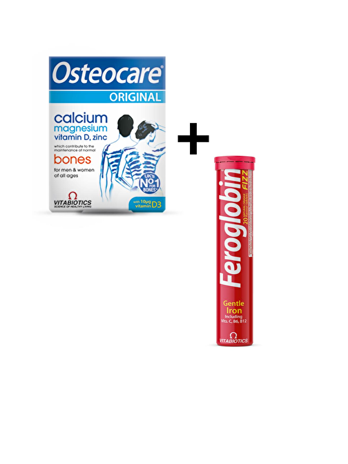 Osteocare Original 90 Tablet + Feroglobin Fizz
