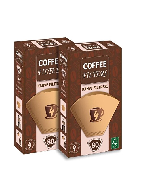 Coffee Filters Kahve Filtresi 80 Adet X 2 Adet