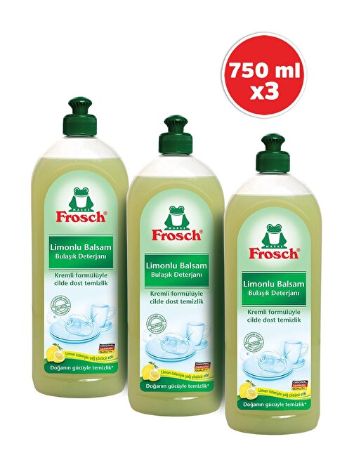 Frosch Limonlu Bulaşık Balsamı 750 ml 3'lü