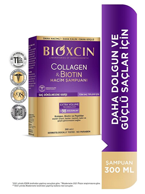 Bioxcin Collagen & Biotin Ekstra Hacim & Dolgunlaş