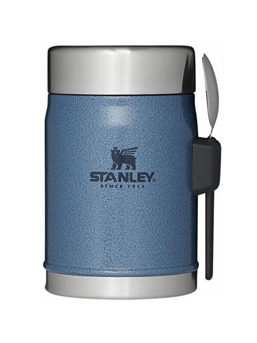 Stanley 10-09382-081 Klasik Kaşıklı 0 40 Litre Çelik Yemek Termosu - Mavi