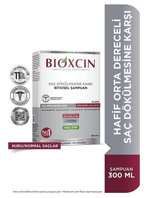 Bioxcin Genesis Şampuan 300 ml Kuru / Normal Saçlar
