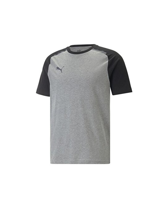 Puma Teamcup Casuals Tee Erkek Futbol Tişörtü 65799213 Gri 2Xl