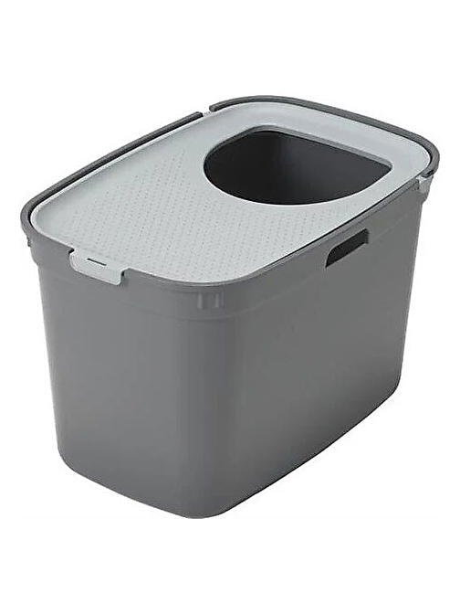 Moderna Top Cat Kapalı Kedi Tuvaleti Koyu Gri 59 cm