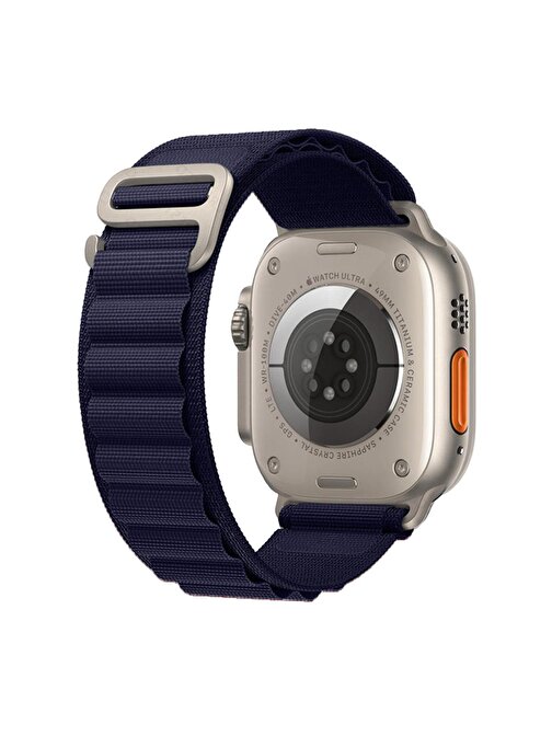 E2M Apple Watch 42 - 44 - 45 - 49 mm KRD26 Alpine Akıllı Saat Kordonu Mor