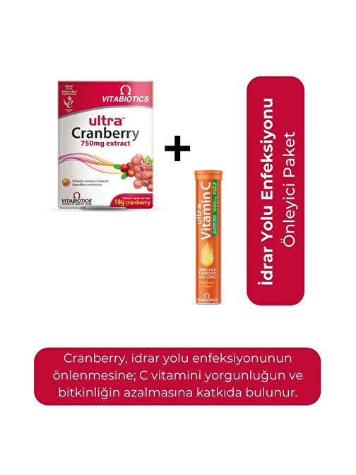 Vitabiotics Ultra Cranberry + Ultra C