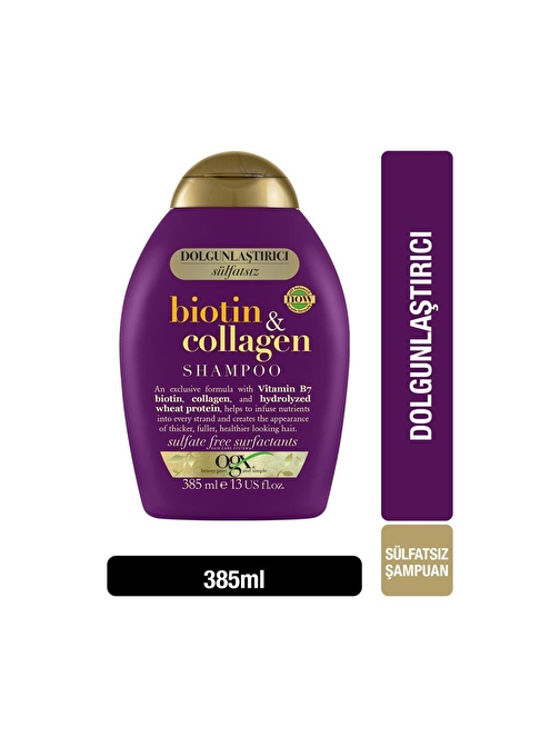 Ogx Dolgunlaştırıcı Biotin - Kolajen Sülfatsız Şampuan 385 ml