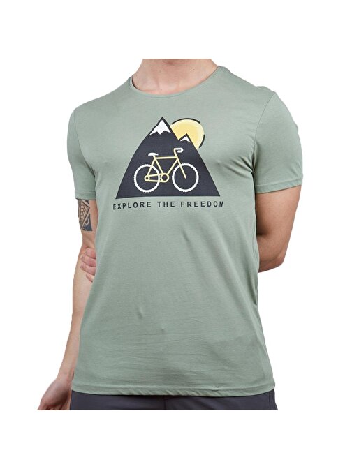 Alpinist 600608 Tarius Erkek T-Shirt Elma Yeşili 3Xl