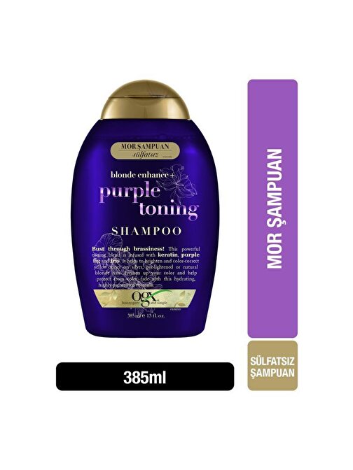 Ogx Purple Toning Turunculaşma Karşıtı Sülfatsız Mor Şampuan 385 ml