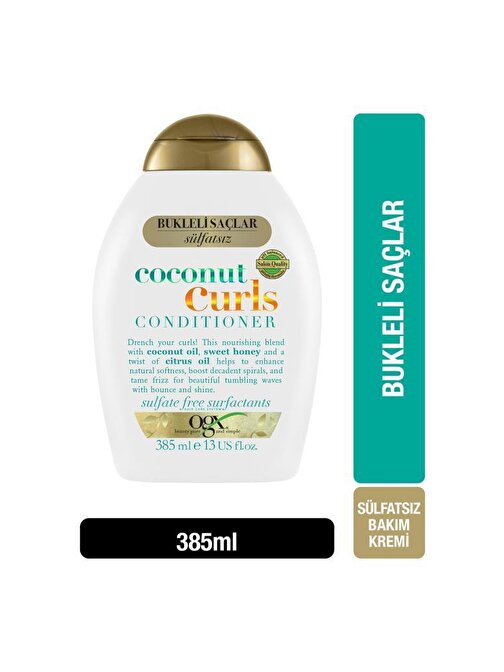 Ogx Bukleli Saçlar İçin Nemlendirici Coconut Curls Sülfatsız Şampuan 385 ml