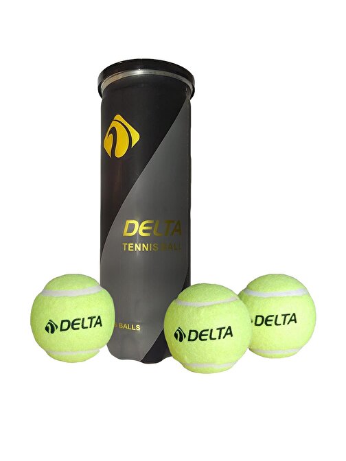DELTA Profesyonel Seviye Özel Vakumlu Tüpte 3 Adet Dura-Strong Tenis Maç Topu