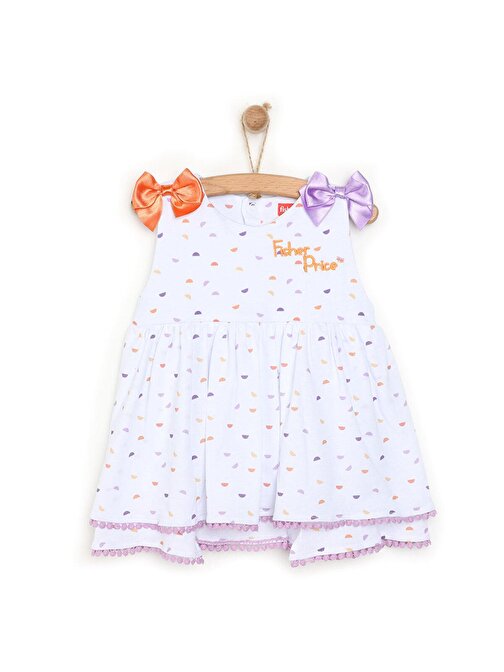 Fisher Price Rainbow Days Elbise Kız Bebek 1 Yaş Beyaz