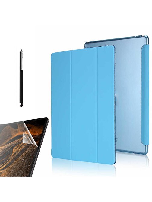 Gpack Sm2 Nano Kalem Samsung Galaxy Tab S6 Lite P610 Uyumlu 10.4 inç Tablet Kılıfı Açık Mavi