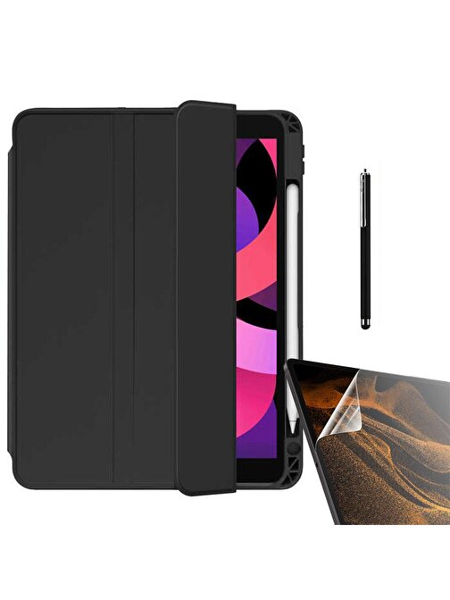 Gpack Nt11 Nano Kalem Apple iPad 10.2 2021 9. Nesil Uyumlu 10.2 inç Tablet Kılıfı Siyah