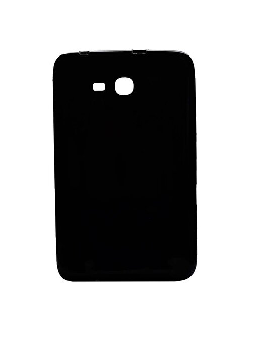 Gpack Silikon Arkası Buzlu Lüks Koruma S1 Samsung Galaxy Tab 3 Lite 7.0 Uyumlu 7 inç Tablet Kılıfı Siyah