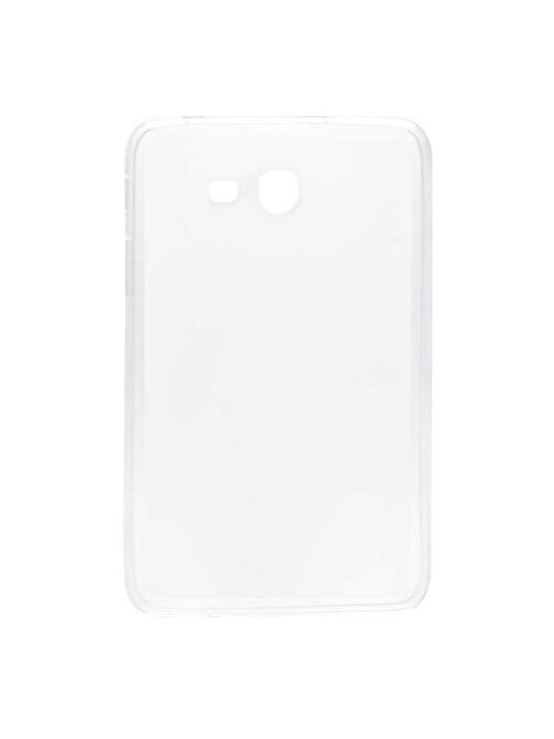 Gpack Silikon Arkası Buzlu Lüks Koruma S1 Samsung Galaxy Tab 3 Lite 7.0 Uyumlu 7 inç Tablet Kılıfı Beyaz