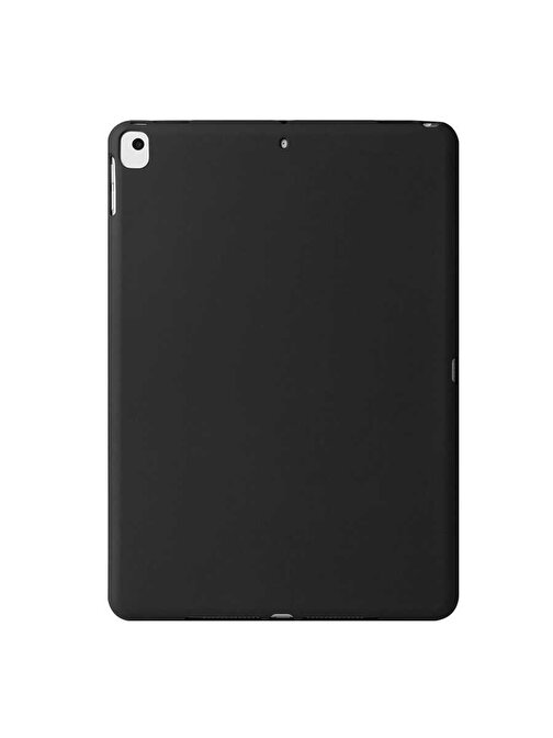 Gpack Silikon Arkası Buzlu Lüks Koruma S2 Apple iPad 10.2 8.Nesil Uyumlu 10.2 inç Tablet Kılıfı Siyah