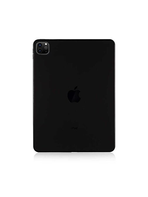 Gpack Silikon Arkası Buzlu Lüks Koruma S2 Apple iPad Pro 2020 2.Nesil Uyumlu 11 inç Tablet Kılıfı Siyah